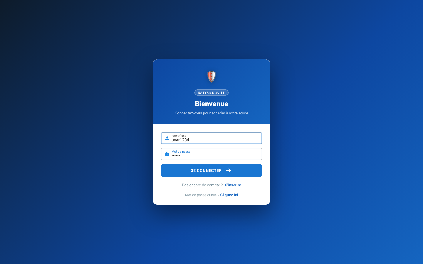 Page de connexion